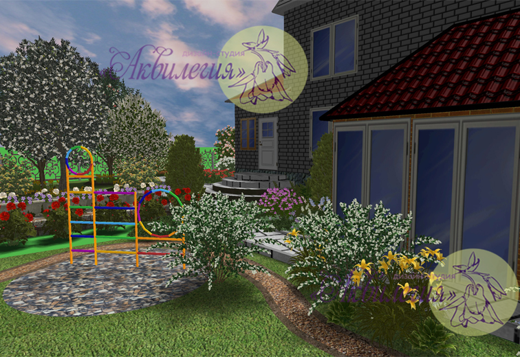 Ландшафтный проект Детская площадка Ландшафтный проект Детская площадка