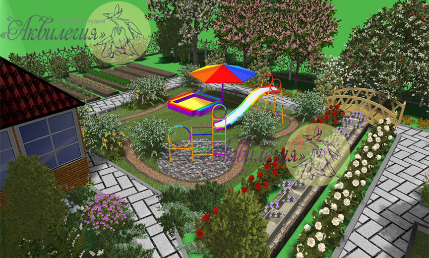 Ландшафтный проект Детская площадка